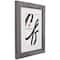Craig Frames Bauhaus 125 Barnwood Gray Picture Frame with Mat